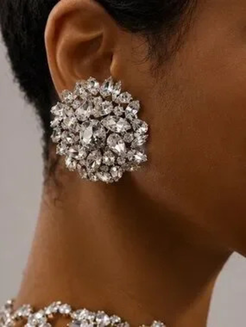 Eclat Crystal Floral Earrings | Haute Couture Inspired Luxury Jewelry